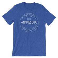 Minnesota - Short-Sleeve Unisex T-Shirt - Latitude & Longitude